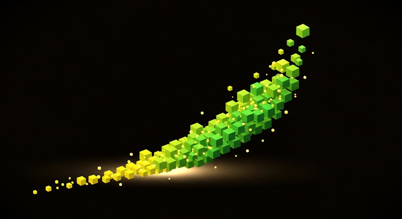 Scaltr.com — exponential scaling visualization in electric lime